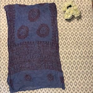 Boho purple scarf